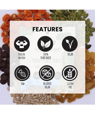 San Diego Bar-Torrey Pines Trails | Vegan & Gluten-Free Protein Bars | Pumpkin & Sunflower | 6 Whole Food Ingredients | Healthy Breakfast & Energy Snack | 4 Pack - Buy Online on GoSupps.com