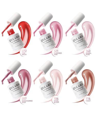 Gellen Pink Nudes & Warm Neutrals Gel Nail Polish Kit - 6 Colors, UV Fall Gel Manicure Set - Soak Off, Home Salon Gel Polish for Nude Neutrals - Buy Online on GoSupps.com