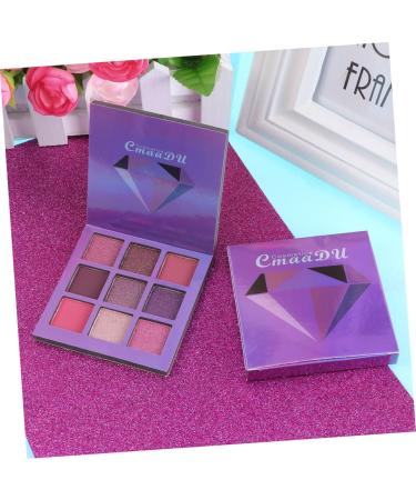 Angoily 9 Diamond Glitter Eye Colors Metallic Shadow Highlighter Bling Makeup Pearlescent 1 count (Pack of 1) Purple - Buy Online on GoSupps.com
