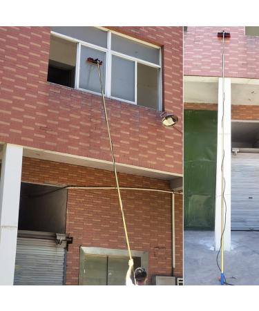 Water Fed Telescopic Pole Water-Fed Telescopic Window Cleaning Pole for Photovoltaic Panel Truck Window Window Glass Wall 35cm Brush Head 9M/30FT - Buy Online on GoSupps.com