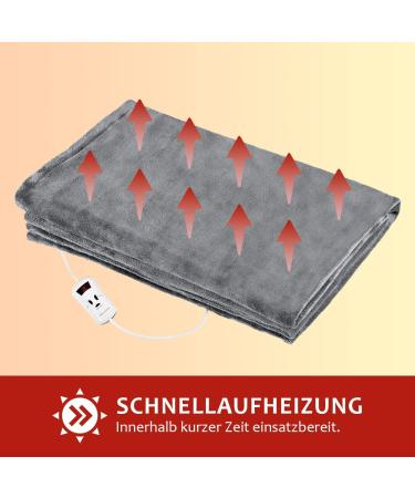 Proficare Heatable Thermal Blanket | Electric Cuddly Blanket with Fast Heating | Fluffy Heating Blanket | Automatic Switch-Off | Ideal for Couples | PC-WZD 3061 - Buy Online on GoSupps.com
