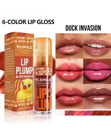 Clear Lip Gloss & Lip Oil | High Pigment Plumping Gloss with Ginger | Moisturizing Vegan Lip Care for Girls & Ladies - 0.98 Fl Oz - Buy Online on GoSupps.com