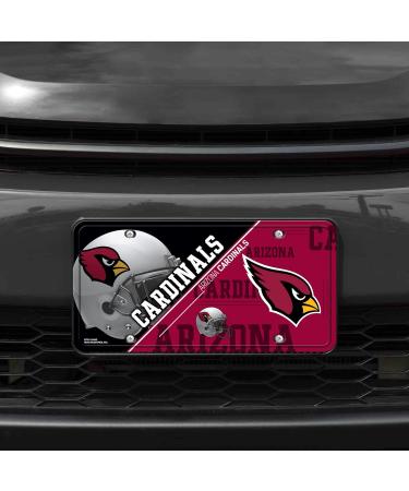 Rico Industries NFL Arizona Cardinals Unisex License Plate - Team Color Metal Plate Standard Size | Shop Now! - Buy Online on GoSupps.com