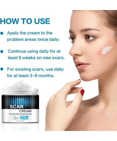 Scar Removal Cream - Repair & Moisturize Old/New Scars, for Male/Female, Surgery/Scald/Burns - 1.85 FL OZ - Buy Online on GoSupps.com