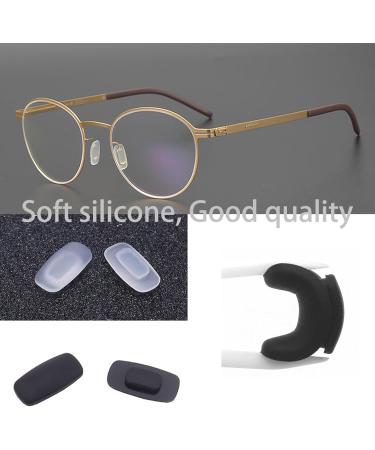 OPUGIT Silicone Nose Pads - Anti-Slip Rectangular Inserts | 5 Pairs Clear for Comfortable Eyewear - Buy Online on GoSupps.com