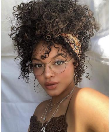 CYNOSURE 16 Inch Water Wave Wig with Bangs | 150% Density Glueless Human Hair for Black Women | Natural Black Non-Lace Front Wig | Pack of 1 - Buy Online on GoSupps.com