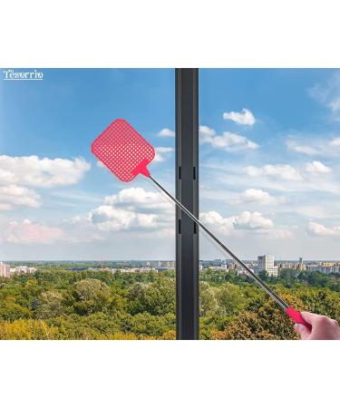 3 PCS Extendable Fly Swatter Set - Heavy Duty Bug Swatter with Telescoping Metal Handle - Buy Online on GoSupps.com
