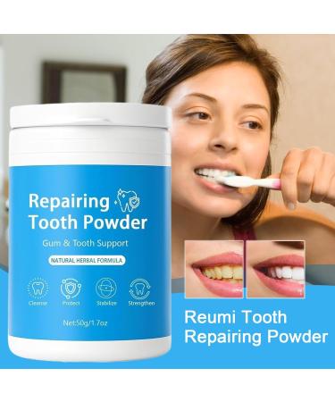 BommFu Toothpaste for intensive cleaning of tooth powder instant 50 g tooth powder cleaning daily hygiene bathroom routine travel morning at home - Buy Online on GoSupps.com