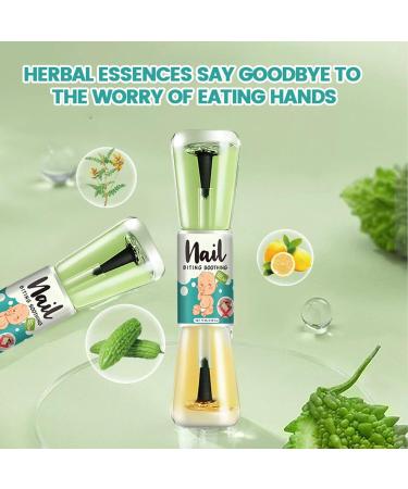 Buerfu Stop Nail Biting Polish | 10ml Anti-Biting Nail Polish Liquid Mild and Safe Nail Care Tool for Kids Adults Newborns and Teens - Buy Online on GoSupps.com
