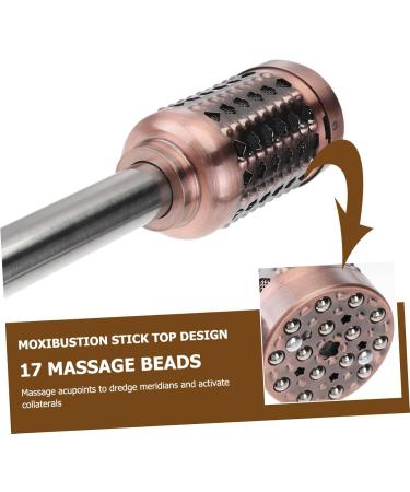 FOMIYES Copper Moxa Massage Roller & Burner Set | Moxibustion Tools & Gifts for Moxibustion Therapy - Buy Online on GoSupps.com