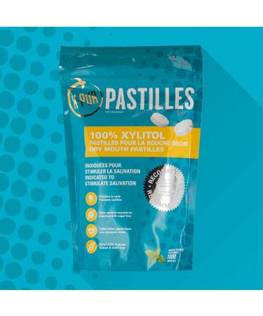 X-PUR - Xylitol Breath Mints For Dry Mouth And Bad Breath - Peppermint Flavored Xylitol Mints - Stimulates Saliva - 100% Natural Mouth and Breath Freshener - Bag of 1000 pastilles - Buy Online on GoSupps.com