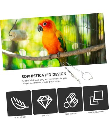 BESPORTBLE 3 Sets Parrot Anklet Parakeet Foot Ring Suspender Parrot Foot Chain Birds Lock Ring Stainless Steel 23X4X0.1cmx3pcs Silverx3pcs - Buy Online on GoSupps.com