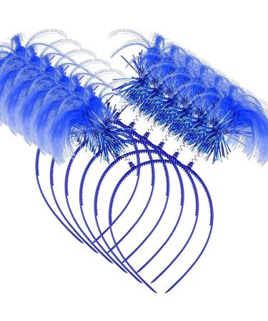 6 Pieces Tinsel Wrapped Ponytails Headbands Costume Party Headwear Accessory Halloween Head Bopper Halloween Costume Headwear Accessory Blue Halloween Decoration Halloween Costumes - Buy Online on GoSupps.com