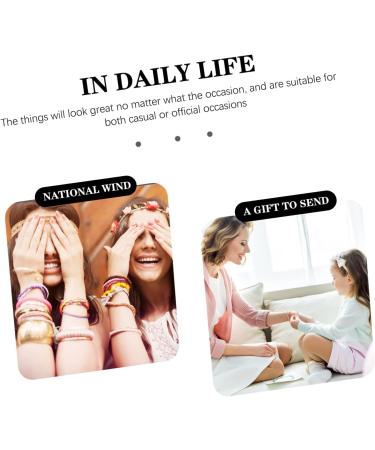 DOITOOL 12 pcs Glass Meditation Wrist Beads - Ethnic Gemstone Beaded Bracelets for Women and Men - Elastic Yoga Bracelet Set - Assorted Colors - 1.4x1.4CM - Buy Online on GoSupps.com