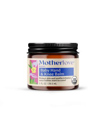 Motherlove Baby Hand & Knee Balm (1 oz) Herbal Ointment for Crawling Babies USDA Certified Organic & Cruelty Free