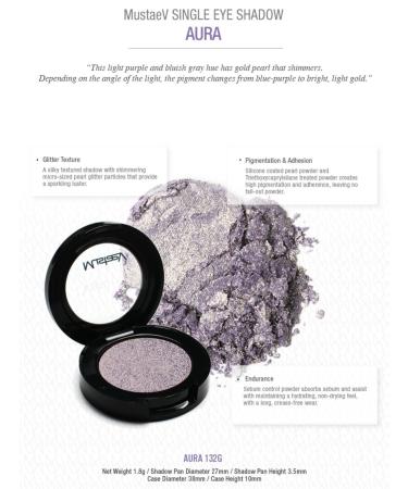 MustaeV Aura Single Eye Shadow - Long-Lasting Pigmented Formula - Buy Online on GoSupps.com