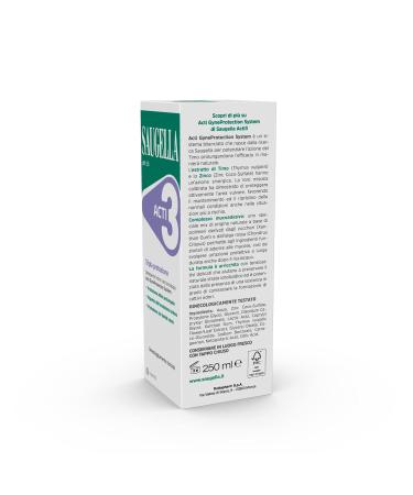 Saugella Acti3 Triple Protection with Zinc - 250ml Intimate Care | International Shipping Available - Buy Online on GoSupps.com