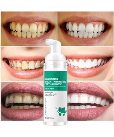 Probiotics Bright Whitening Teeth Mousse & Herbal Oral Repair - Total Care Mouthwash (2PC) for Deep Cleaning & Refreshing Smile - Buy Online on GoSupps.com