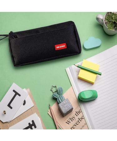 Big Capacity Pencil Pen Case Office College School Large Storage High Capacity 2 Layers Pencil Travel Luggage Pouch Make up Cosmetic Bag Zipper Stationery Pouch Multifunctional Organizer (Black) S-Black - Buy Online on GoSupps.com