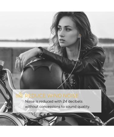 Shush Biker Earplugs - High Performance Wind Noise Protection - Reusable Ceramic Filter (SNR 24dB) for Superior Sound Quality & Focus - International Shipping Available - Buy Online on GoSupps.com
