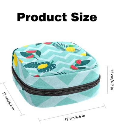 Shop Women's Bonds Storage Bags - Portable Stillpad Period Kit | Watermelon Pineapple Lemon & Blue Zigzag Design - Buy Online on GoSupps.com