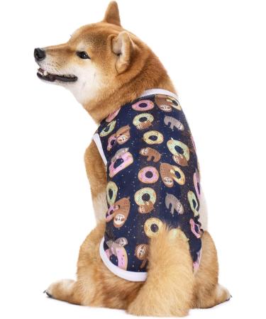 Cool Summer Pet T-Shirt for Medium & Large Dogs | Breathable Sun Protection - Navy Blue - Buy Online on GoSupps.com