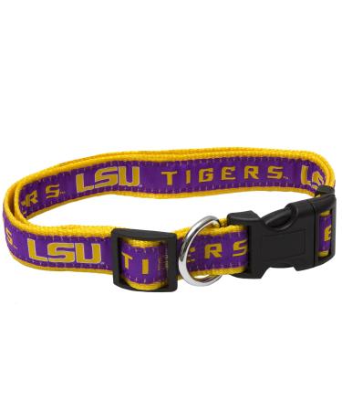 Pets First Collegiate Pet Accessories, Dog Collar, LSU Tigers, Large