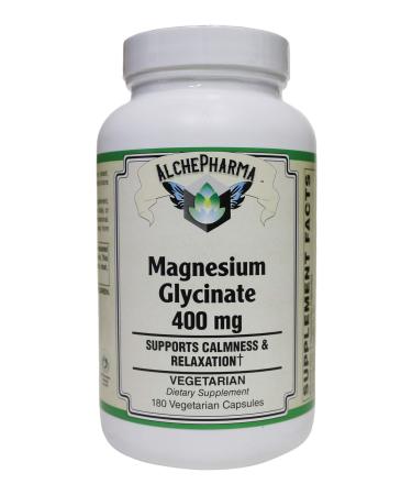 Magnesium Bisglycinate Chelate Albion ( TRAACS Magnesium glycinate ) Vegetarian Capsules - 180 Veg Caps