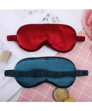 14PCS Satin Sleep Eye Masks for Women Men - Soft Blindfold Eyeshade with Elastic Strap - Buy Online on GoSupps.com