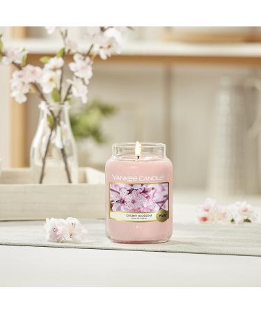 Yankee Candle Cherry Blossom Large Scented Candle in Glass | Up to 150 Hour Burn Time | International Shipping Available - Buy Online on GoSupps.com