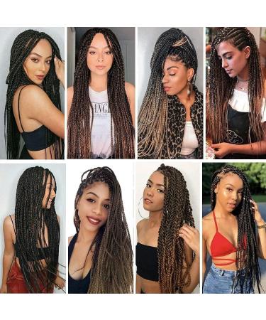 Pre-stretched Braiding Hair 26 inch 6 Packs Professional Kanekalon Synthetic Fiber Itch Free Crochet EZ Braids Yaki Texture Braiding Hair Extensions (1B/30/27) 26 Inch (Pack of 6) T1B/30/27 - Buy Online on GoSupps.com