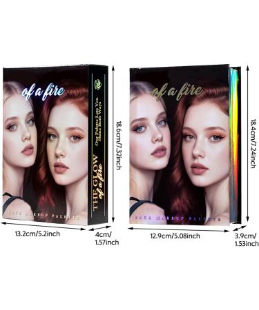 Face Palette 48 Colours Matte Eyeshadow Palette Highlighter Blush Lipstick For Women Brides Daily Work Party Travel Birthday Wedding Sitting - Buy Online on GoSupps.com