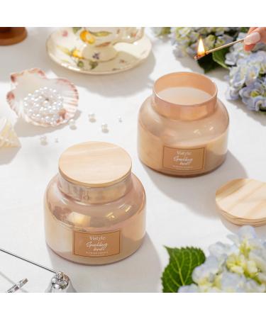 Large Sparkling Birch Scented Candle - 16 Oz Jar 65+ Hours Burn Time Non-Toxic Home Decor & Aromatherapy - Buy Online on GoSupps.com