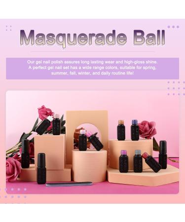 Lavender Violets 13 Pcs Gel Nail Polishes Set 9+3 Nude pink purple Nail Art Design UV LED Soak Off With Base Coat Matte n No Wipe Top Coat Nail File Starter Kit F687 D142 - Buy Online on GoSupps.com