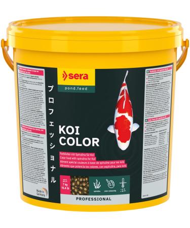 Sera Koi Professional Spirulina Color Card 7 kg (21l) |Koi fishing food for perfect colors |For temperatures above 8 C |Supports the growth of Kois |Lower water pollution |Less algae 7 kg (1 Pack)