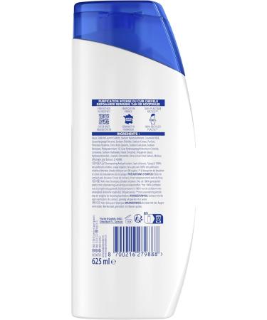 Head & Shoulders Pure Intense Sebum-Regulating Anti-Dandruff Shampoo - Lemon - Up to 100% Dandruff Eliminated - 625 ml - Buy Online on GoSupps.com