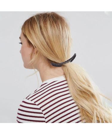 8 Pieces Banana Hair Clips Banana Grip Comb Fish-Shaped Ponytail Banana Clips Retro Banana Clips Ponytail Banana Clip Hair Accessories Suitable for Thick Hair and Fine Hair (Black + Coffee) - Buy Online on GoSupps.com