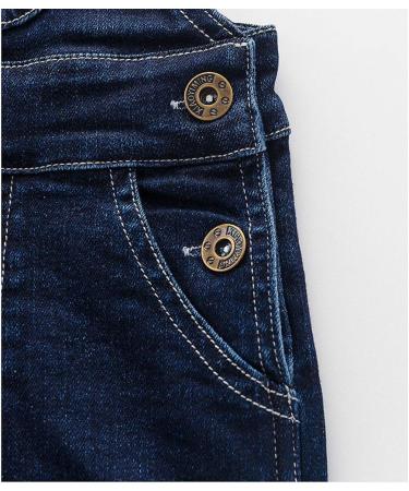 KIDSCOOL SPACE Baby & Little Boys/Girls Water Washed Ripped Soft Denim Overalls 6-12 Months Blue-2081 - Buy Online on GoSupps.com