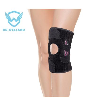 Dr. Welland Adjustable Knee Brace for Pain Relief - Dual Stabilizers & Patella Gel Pads | Support for Meniscus Tear Arthritis Tendonitis | Non-Slip | Medium Size for Men & Women - Buy Online on GoSupps.com