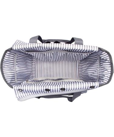 Luxja Small Knitting Tote Bag - Yarn Storage for Projects, Needles, Hooks & Accessories (Gray) - Buy Online on GoSupps.com