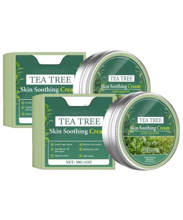 Baume l'huile d'arbre th cr me apaisante pour la peau l'arbre th soulage les d mangeaisons de la peau apaise les ruptions cutan es les frottements les piq res d'insectes les peaux 2 Pi ces.