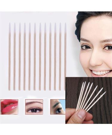 100Pcs Pointed Cotton Swabs Wooden Handle - Makeup Health Medical Ear Jewelry Clean Sticks Buds Tips - Buy Online on GoSupps.com