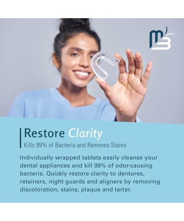 M3 Naturals Retainer Cleaner Tablets and Denture Bath Case - 4 Month Supply - Buy Online on GoSupps.com