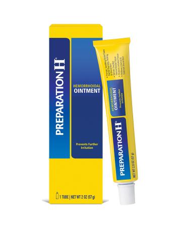 Preparation H Hemorrhoid Symptom Treatment Ointment, Itching, Burning & Discomfort Relief, Tube, 2 Ounce