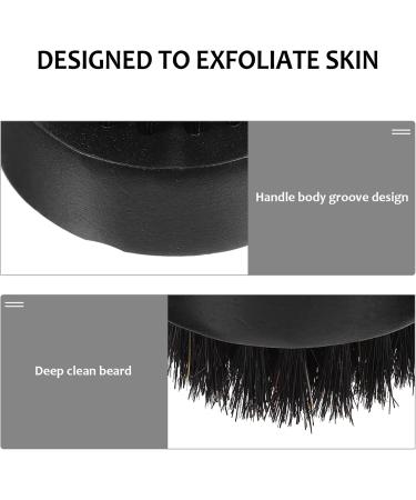 Frcolor 2-Pack Hairbrush with Natural Wild Boar Bristles | Wooden Round Beard Brush for Men | Smooth Hair & Beard Care - Buy Online on GoSupps.com