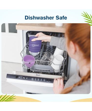 Pecute Dog Water Bottle - Foldable 850ml Non-Toxic Pet Drinking Bottle for Outdoor Adventures | Safe & Portable Dog Hydration in Purple XL - Buy Online on GoSupps.com