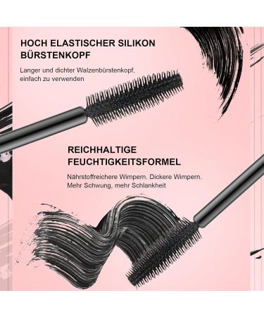 ARCHIDATE Mascara waterproof in black 3D long dense and curved mascara sweatproof and smudgeproof quickly defines and conditions the eyelashes for sensitive eyes - Buy Online on GoSupps.com