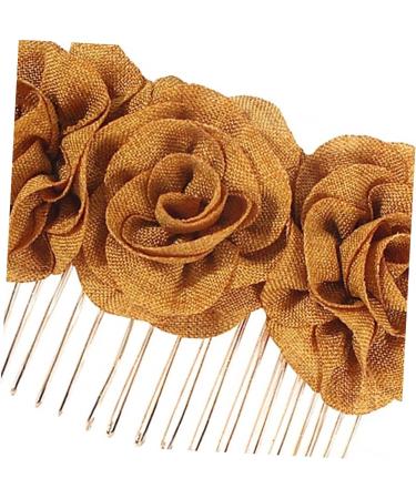 DRESSOOS Hairclips Barrettes Hair Clip for Women Hair Claw Clips for Women Metal Hair Clips Women's Hair Clips Decorative Hair Clips for Women Flower Hair Clip Earth Tones Decorate Bride - Buy Online on GoSupps.com