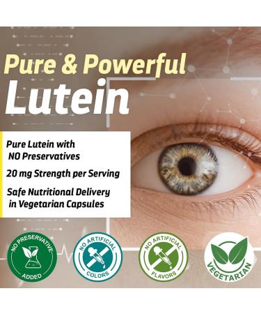 Dr s Hope Lutein 20 mg Eye Care Supplement - Vision Support Macular Wellness & Antioxidant Activity - Non-GMO & Gluten Free - 60 Vegan Capsules - 1 Capsule per Day 2 Month Supply - Buy Online on GoSupps.com