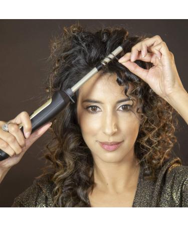 Bauer 38860 Slimline Curling Wand - TourmaPro Styler for All Hair Types - 9mm Barrel, 200 Heat, 360 Swivel Cord - Cool Touch Tip - Buy Online on GoSupps.com